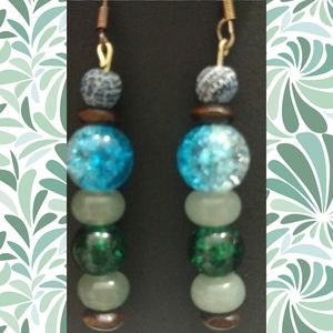 Pretty Earrings - Frosted 💨Blue💙 Lagoon 💚